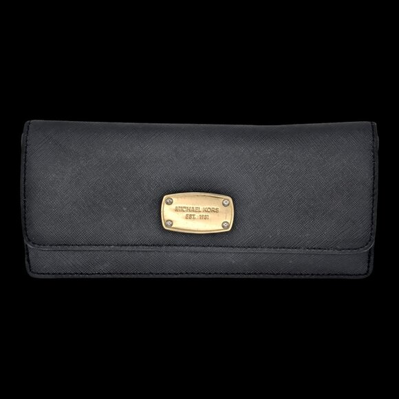 Michael Kors Jet Set Travel Flat Leather Wallet - Picture 1 of 4